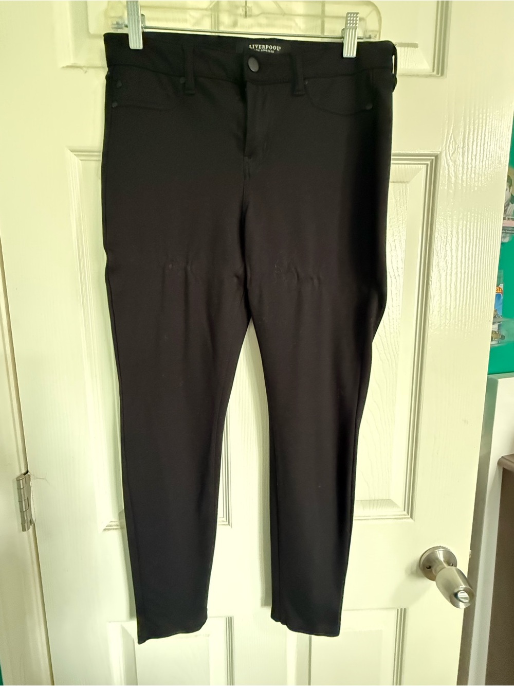 Liverpool Black Ponte Skinny Pants